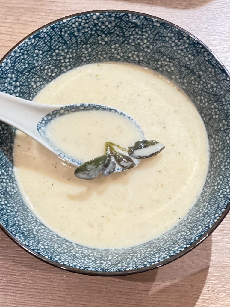 Marrow and garlic soup