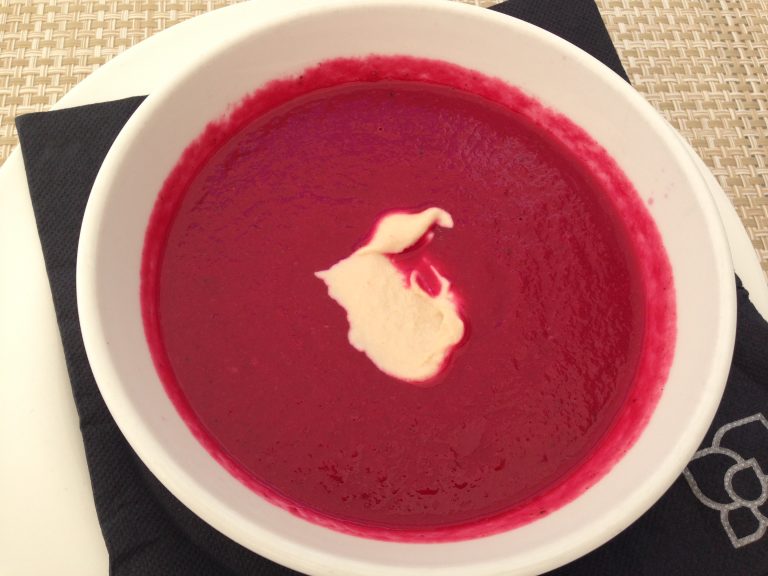 Cold Beetroot and Orange soup